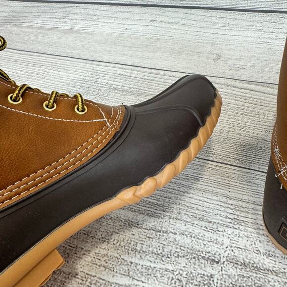 Lands End Men's Haze Brown Durable All Weather Duck Boots Size 11D - Picture 8 of 9